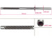 Steering rack shaft with (HPS)