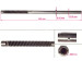 Steering rack shaft with (HPS) 