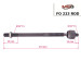 Tie rod Ford Focus III 11-18, Ford C-MAX 02-10, Ford Focus II 04-11
