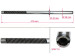 Steering rack shaft with (HPS)