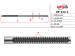 Steering rack shaft with (HPS) Renault Trafic 00-14, Fiat Talento 16-21, Nissan Primastar 02-14