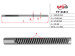 Steering rack shaft with (HPS) Toyota Camry 06-11, Toyota Camry 01-06, Lexus ES 06-12