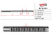 Steering rack shaft with (HPS) Mitsubishi L200 15-19, Mitsubishi L200 06-15