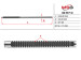 Steering rack shaft without (HPS) Nissan Tiida 04-12