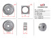 Rotor, stator and power steering pump plates Renault Master II 97-10, Nissan Interstar 01-10, Citroen C5 01-08