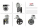 Power steering pump Toyota Corolla Verso 04-09, Toyota Corolla 02-07, Toyota Avensis 03-10
