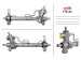 Power steering rack Toyota RAV4 00-05