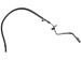 Power Steering Low-Pressure Hose steering rack - Ford Transit 00-06