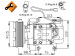 Air conditioner compressor Mazda 5 05-10, Mazda 3 03-09