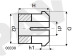 Sealing bush 28,40/34,90/36,00*1,30/17,30 type 6J