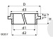 Sealing bush 29,50/31,50/32,30*2,60/17,50 type 9B