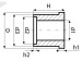 Sealing bush 28,90/28,90/36,75/40,30*1,40/7,30 type 2C