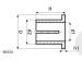 Sealing bush 26,00/29,00/42,40*1,60/14,60 type 5B