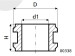 Sealing bush 21,00/27,20/31,00*5,00/16,00 type 6C