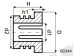 Sealing bush 25,00/34,00/37,50*5,00/22,70 type 7B 