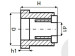 Sealing bush 25,50/39,00/42,00*18,00 type 10B