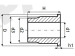 Sealing bush 26,00/32,00/39,30*3,05/44,10 type 18B