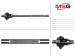 Electric power steering (EPS) rack shaft Audi A5 07-16, Audi A4 07-15