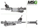 Steering rack with EPS Mercedes-Benz B-Class W242-246 11-18, Mercedes-Benz A-Class W176 12-18, Mercedes-Benz CLA 13-19