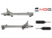 Steering rack without steering gear Toyota Corolla 02-07