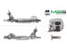 Crémaillère de direction electrique Volvo XC40 16-, Polestar Polestar 2 19-