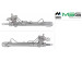 Crémaillère de direction hydraulique Nissan Altima L33 12-19, Nissan Teana 13-20