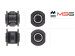 Cichy blok przekładni kierowniczej zestaw Toyota 4Runner 96-02, Toyota Land Cruiser Prado 90 96-02