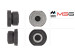 Silencieux de crémaillère de direction fixer Toyota Land Cruiser 100 98-07, Lexus LX470 98-07