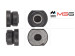 Silencieux de crémaillère de direction fixer Toyota Land Cruiser 100 98-07, Lexus LX470 98-07