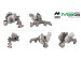 Turbocompresseur (turbo voiture) VW Touran 03-10, VW Caddy III 04-15, Audi A3 03-12