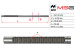 Steering rack shaft (HPS) VW Sharan 95-10, Ford Galaxy 94-06, SEAT Alhambra 96-10