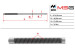 Vástago cremallera dirección asistida Peugeot 4007 07-12, Mitsubishi Outlander XL 07-12, Citroen C-Crosser 07-12