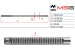 Steering rack shaft (HPS) Renault Master II 97-10, Nissan Interstar 01-10, Opel Movano A 98-10