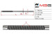 Steering rack shaft (HPS) Peugeot 206 98-12