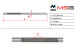 Steering rack rod without steering gear Toyota Camry 11-18, Lexus ES 12-18