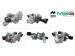 Turbocompresseur (turbo voiture) Bi-Turbo assemblés Mercedes-Benz E-Class W212 09-16, Mercedes-Benz E-Class W207 09-16, Mercedes-Benz C-Class W204 07-14
