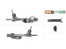 Steering rack with EPS Nissan Rogue 21-