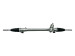 Steering rack without steering gear with rods