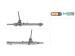 Lenkgetriebe ohne Servo Fiat 500X 15-, Jeep Compass 16-, Jeep Renegade 14-