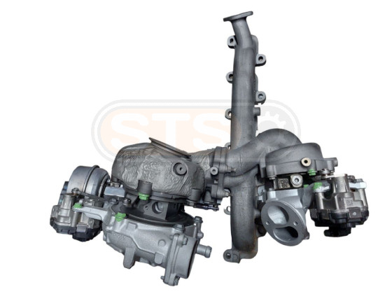 Turbine (turbolader) Bi-Turbo zusammengestellt