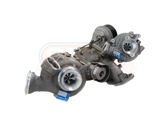 Turbocompresseur (turbo voiture) Bi-Turbo assemblés