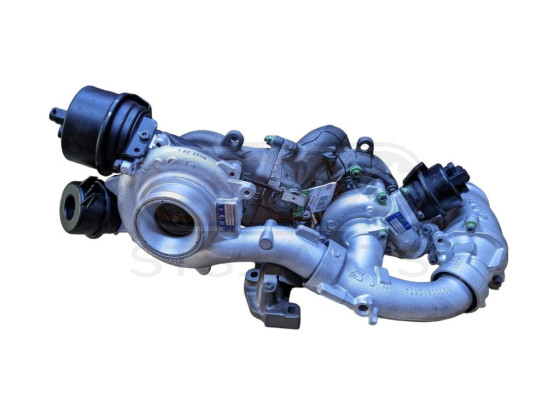 Turbocompresseur (turbo voiture) Bi-Turbo assemblés