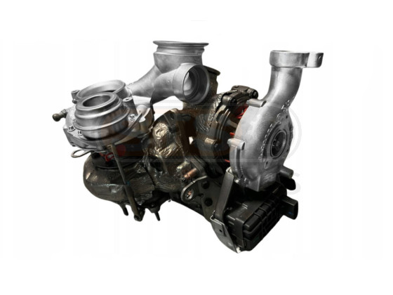 Turbosprężarka (turbina) Bi-Turbo zmontowany