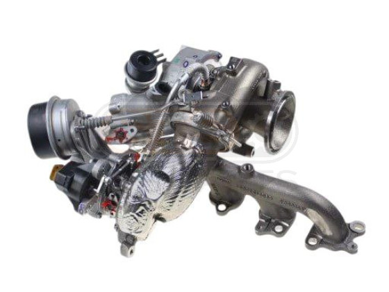 Turbosprężarka (turbina) Bi-Turbo zmontowany