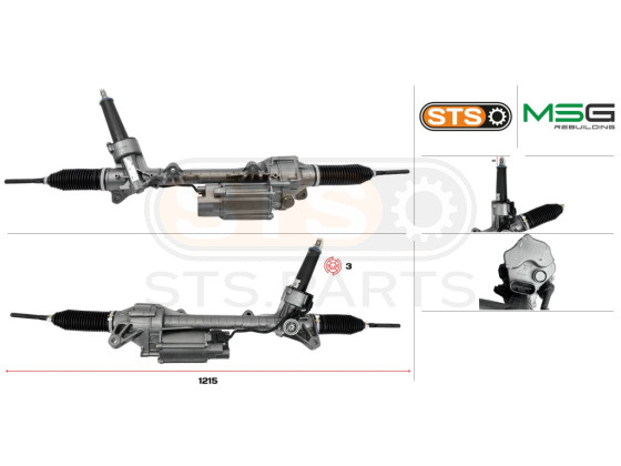 Steering rack with EPS