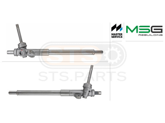 Steering rack without steering gear