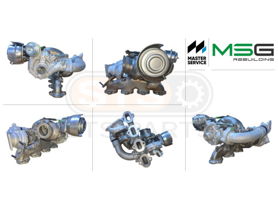 Turbocompresseur (turbo voiture) Bi-Turbo assemblés