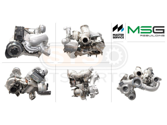 Turbocompresseur (turbo voiture) Bi-Turbo assemblés