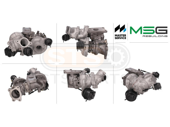 Turbocompresseur (turbo voiture) Bi-Turbo assemblés
