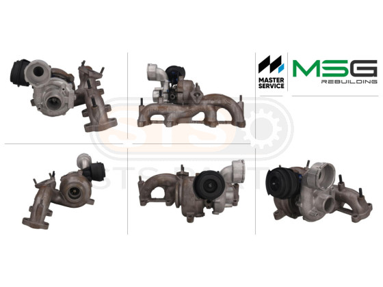 Turbocompresor debajo de la abrazadera